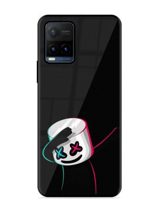 Black Marshmallow Glossy Metal Phone Cover for Vivo Y21T