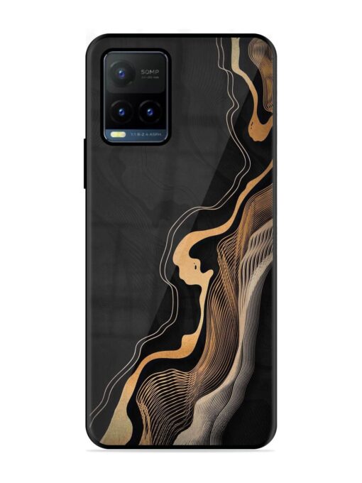 Abstract Art Glossy Metal TPU Phone Cover for Vivo Y21T