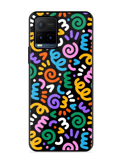 Colorful Seamless Vector Glossy Metal Phone Cover for Vivo Y21T