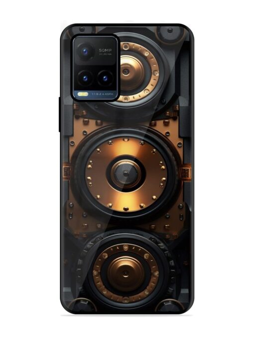 Sound Box Glossy Metal Phone Cover for Vivo Y21T