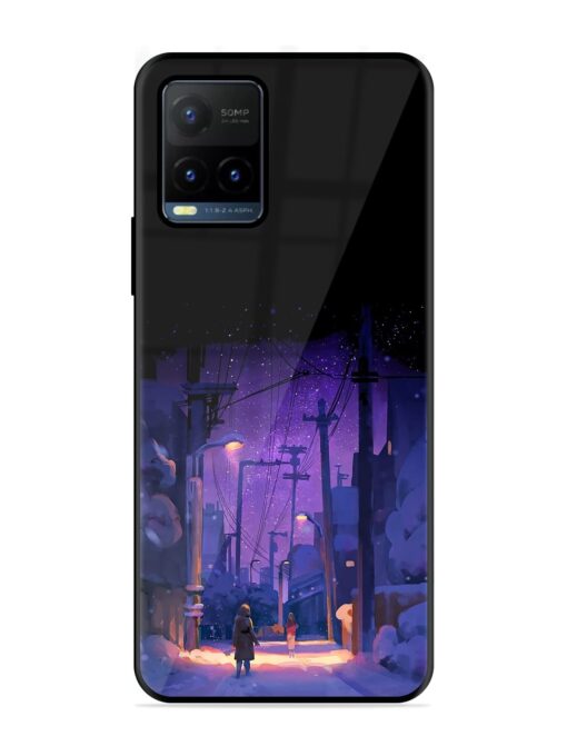 Winter Anime Art Glossy Metal Phone Cover for Vivo Y21T