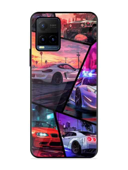 Ride In Pixels Glossy Metal Phone Cover for Vivo Y21T