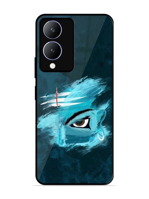 Lord Shiva Glossy Metal Phone Cover for Vivo Y28 (5G) Zapvi