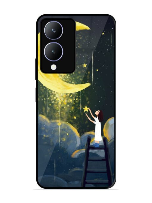 Moonlight Healing Night Illustration Glossy Metal TPU Phone Cover for Vivo Y28 (5G) Zapvi