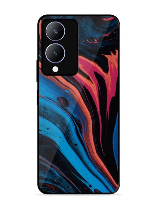 Liquefied Art Glossy Metal TPU Phone Cover for Vivo Y28 (5G) Zapvi