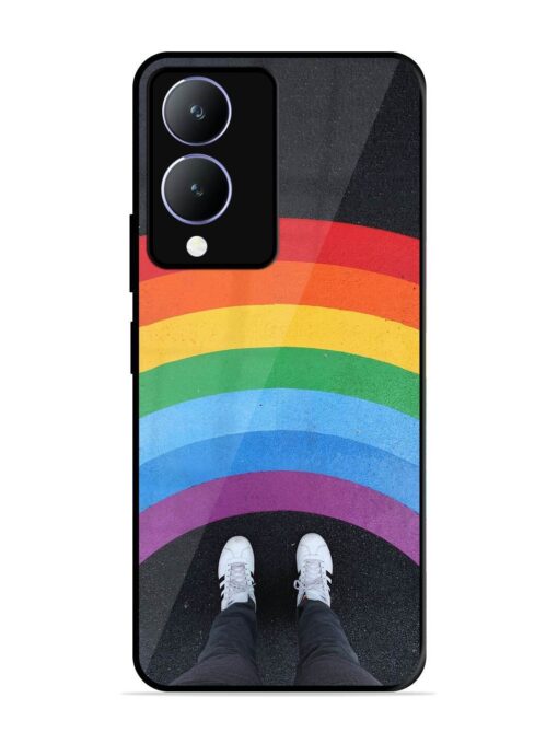 Legs Rainbow Glossy Metal TPU Phone Cover for Vivo Y28 (5G) Zapvi