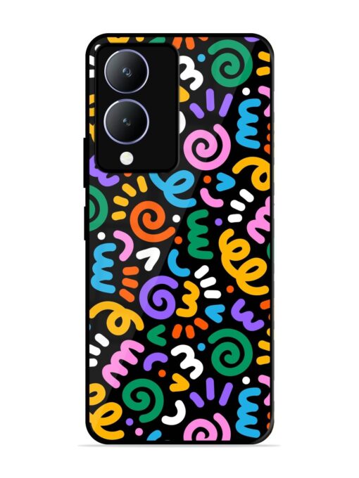 Colorful Seamless Vector Glossy Metal Phone Cover for Vivo Y28 (5G) Zapvi