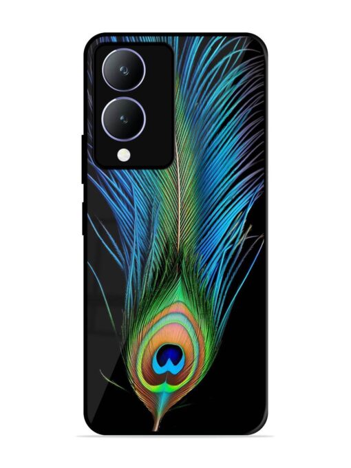 Peacock Feather Glossy Metal TPU Phone Cover for Vivo Y28 (5G) Zapvi