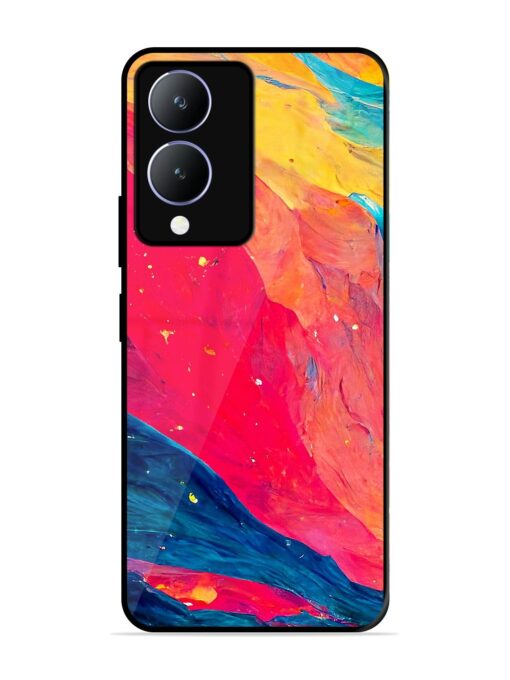 Starry Night Glossy Metal Phone Cover for Vivo Y28 (5G) Zapvi