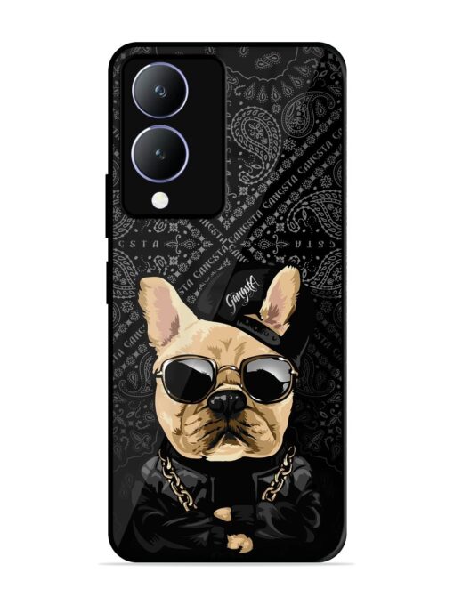 Gangsta Cool Sunmetales Dog Glossy Metal Phone Cover for Vivo Y28 (5G) Zapvi