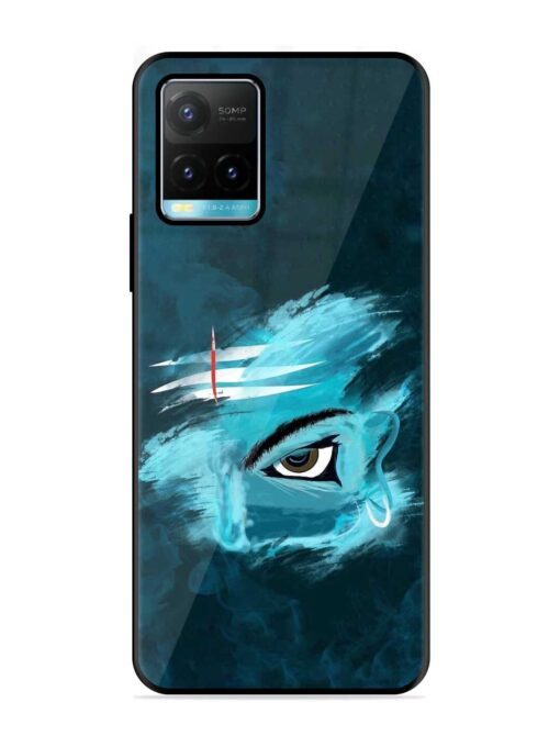 Lord Shiva Glossy Metal Phone Cover for Vivo Y33S Zapvi