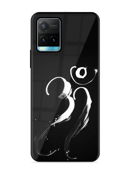 Om Logo Glossy Metal Phone Cover for Vivo Y33S