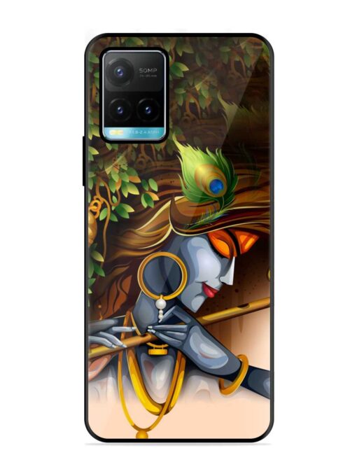 Krishna Glossy Metal Phone Cover for Vivo Y33S Zapvi