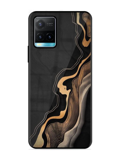 Abstract Art Glossy Metal TPU Phone Cover for Vivo Y33S Zapvi