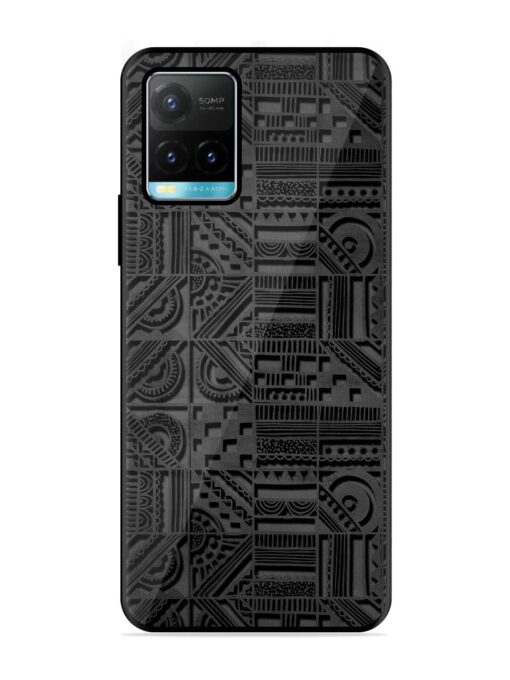 Seamless Pattern Glossy Metal Phone Cover for Vivo Y33S Zapvi