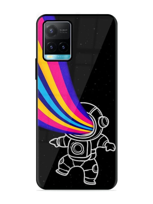 Astronaut Glossy Metal TPU Phone Cover for Vivo Y33S