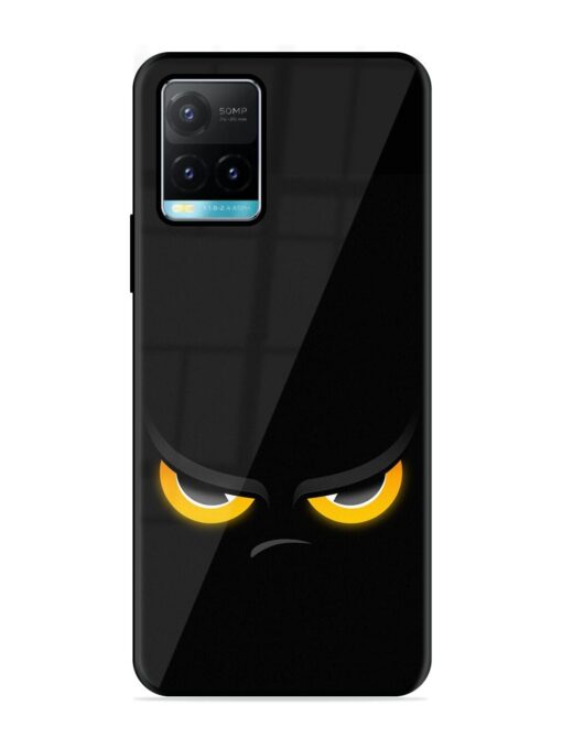 Scary Yellow Eye Glossy Metal TPU Phone Cover for Vivo Y33S Zapvi