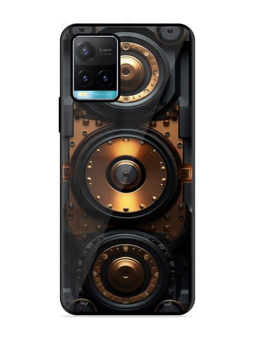 Sound Box Glossy Metal Phone Cover for Vivo Y33S