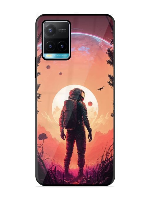 Red Sky At Morning Glossy Metal Phone Cover for Vivo Y33S Zapvi