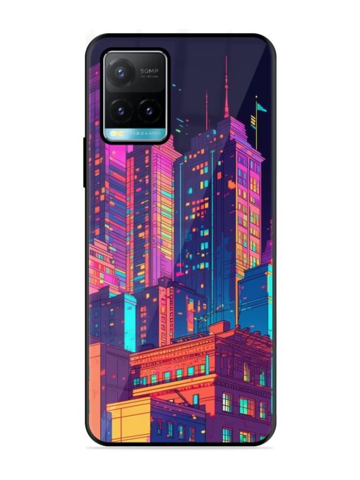 City View Glossy Metal Phone Cover for Vivo Y33S Zapvi