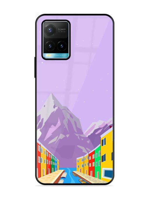 Venice City Illustration Glossy Metal Phone Cover for Vivo Y33T Zapvi