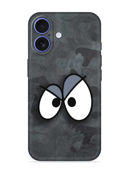 Big Eyes Night Mode Embossed Soft Silicone Case for Apple Iphone 16 Zapvi