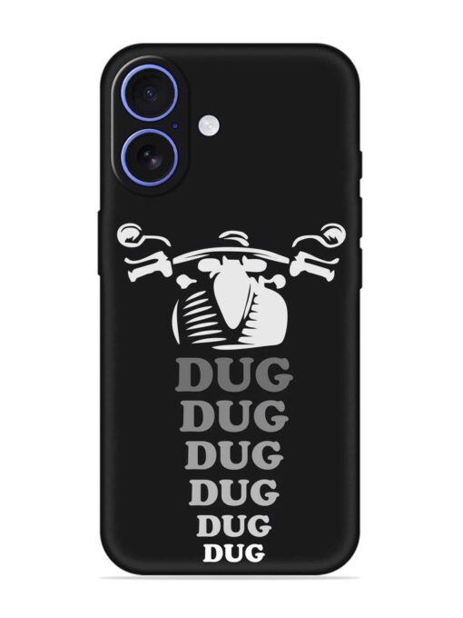 Dug Dug Dug Embossed Soft Silicone Case for Apple Iphone 16 Zapvi