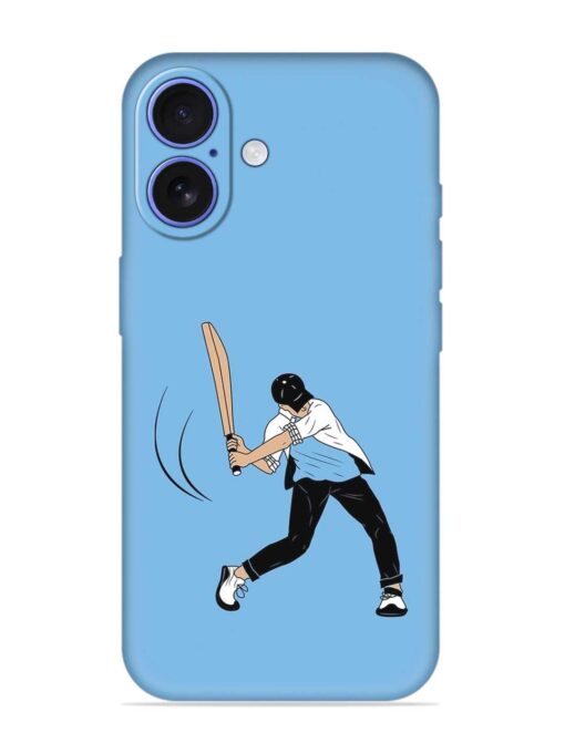 Cricket Gully Boy Embossed Soft Silicone Case for Apple Iphone 16 Zapvi