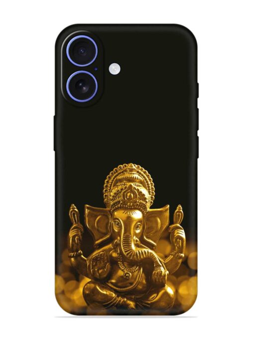 Lord Ganesha Indian Festival Embossed Soft Silicone Case for Apple Iphone 16 Zapvi