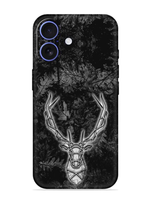 Ancient Deer Embossed Soft Silicone Case for Apple Iphone 16 Zapvi