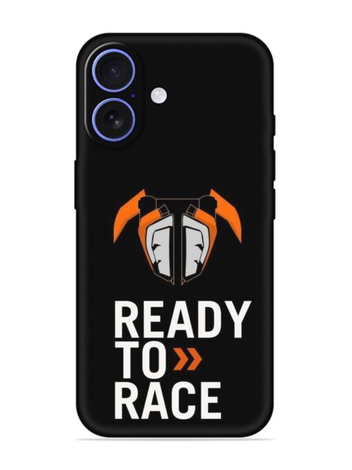 Ready To Race Embossed Soft Silicone Case for Apple Iphone 16