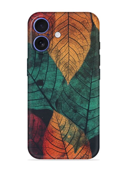 Leaves Artwork Embossed Soft Silicone Case for Apple Iphone 16