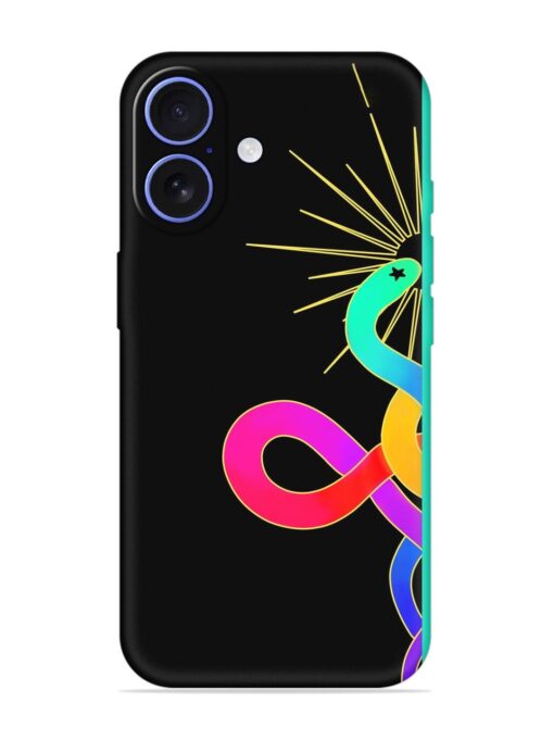 Art Geometric Abstraction Embossed Soft Silicone Case for Apple Iphone 16 Zapvi