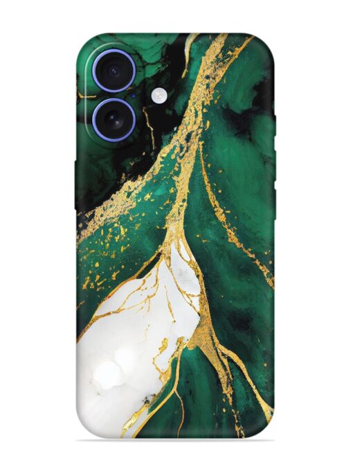 Blue Marble Art Embossed Soft Silicone Case for Apple Iphone 16 Zapvi