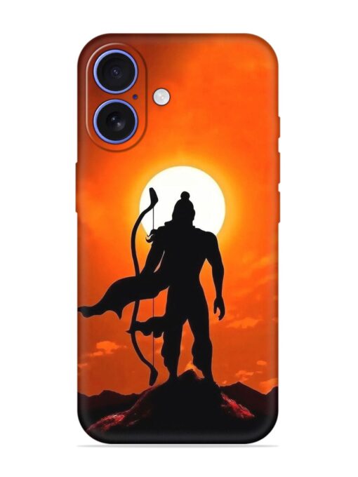 Shree Ram Embossed Soft Silicone Case for Apple Iphone 16 Plus Zapvi