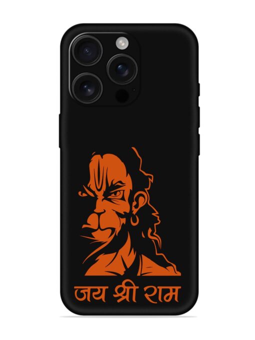 Angry Hanuman Embossed Soft Silicone Case for Apple Iphone 16 Pro Zapvi