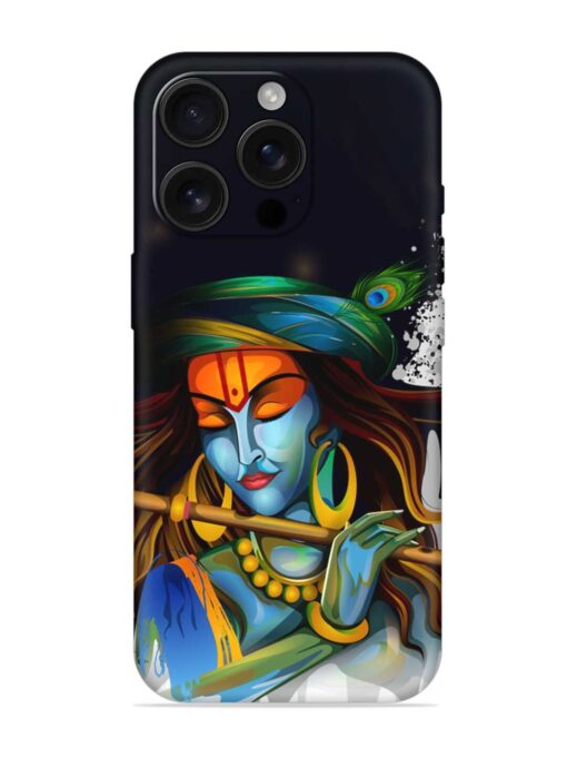 Krishna Art Embossed Soft Silicone Case for Apple Iphone 16 Pro Zapvi