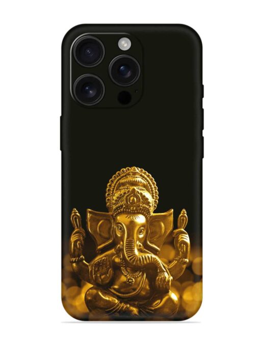 Lord Ganesha Indian Festival Embossed Soft Silicone Case for Apple Iphone 16 Pro Zapvi