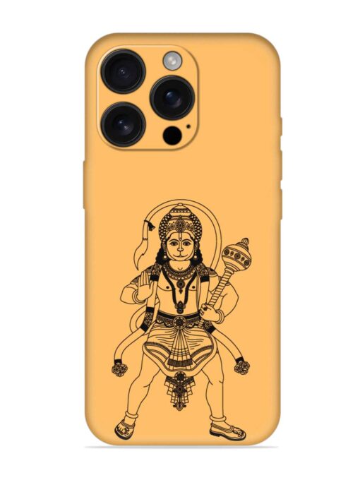 Indian God Hanuman Embossed Soft Silicone Case for Apple Iphone 16 Pro Zapvi