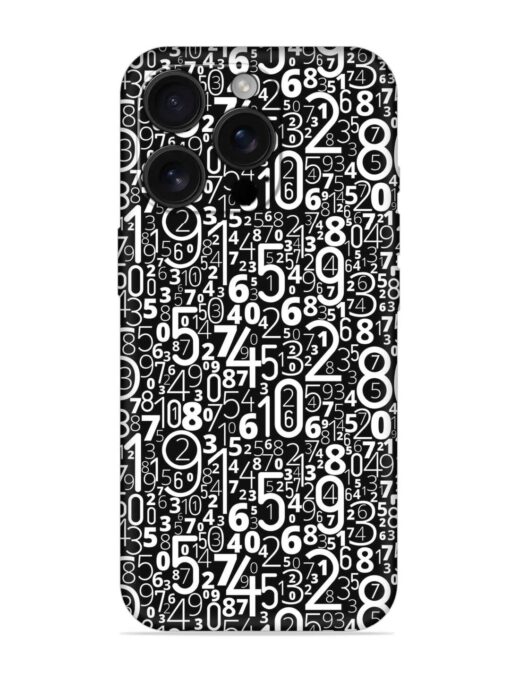 Many Numbers Different Embossed Soft Silicone Case for Apple Iphone 16 Pro Zapvi