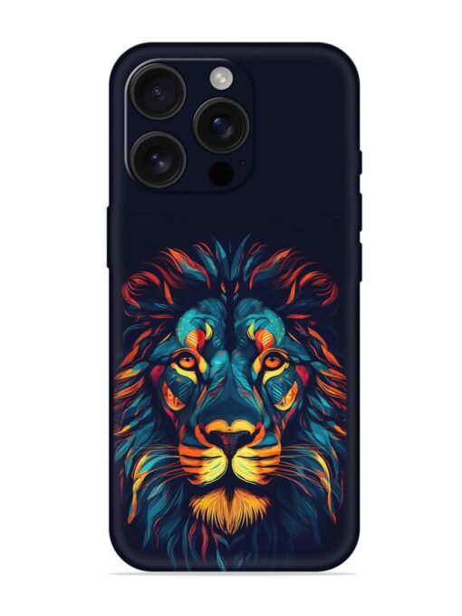 Colorful Lion Embossed Soft Silicone Case for Apple Iphone 16 Pro Zapvi