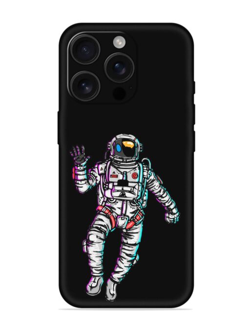 Spaceman Embossed Soft Silicone Case for Apple Iphone 16 Pro Zapvi