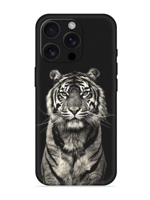 Tiger Art Embossed Soft Silicone Case for Apple Iphone 16 Pro Zapvi