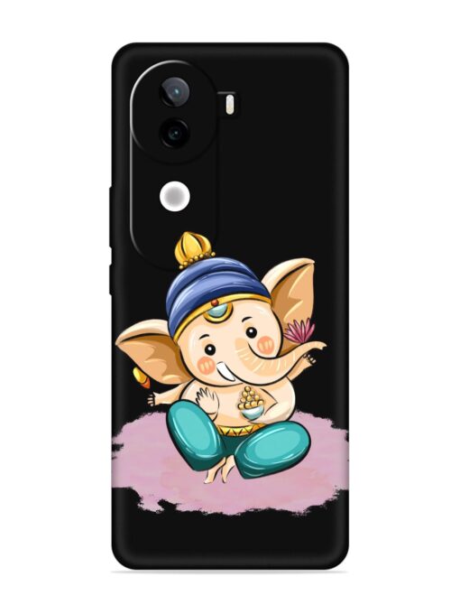 Bal Ganesh Vector Art Embossed Soft Silicone Case for Iqoo Z9S (5G) Zapvi