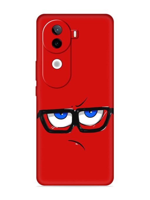 Rad Angry Face Embossed Soft Silicone Case for Iqoo Z9S (5G)