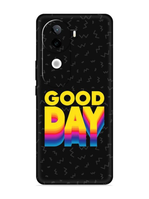 Good Day Embossed Soft Silicone Case for Iqoo Z9S (5G)