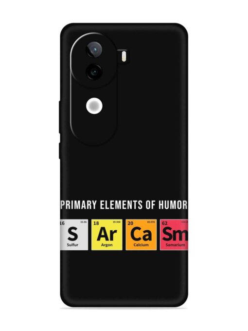 Primary Elements Humor Embossed Soft Silicone Case for Iqoo Z9S (5G)