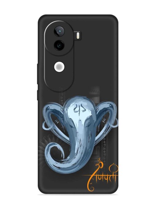 Illustration Lord Ganpati Embossed Soft Silicone Case for Iqoo Z9S (5G)