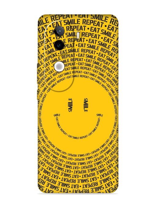 Smiley Embossed Soft Silicone Case for Iqoo Z9S (5G) Zapvi