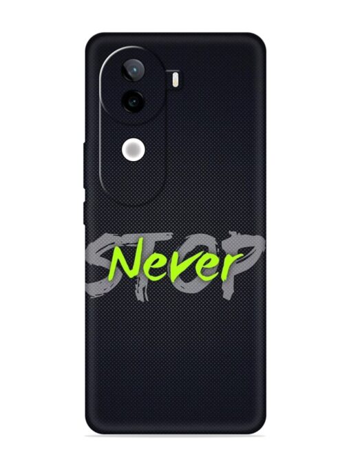 Never Stop Embossed Soft Silicone Case for Iqoo Z9S (5G)